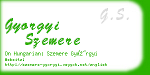 gyorgyi szemere business card